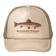 Latin de truite arc-en-ciel casquette