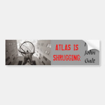 L'ATLAS GESTICULE : Je suis John Galt Adhésifs Pour Voiture
