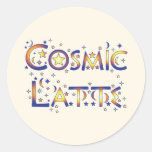 Latte cosmique adhésif rond