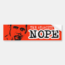 L'AUDACE DE NOPE BUMPERSTICKER AUTOCOLLANT POUR VOITURE