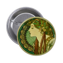 Laurier, Alphonse Mucha Badges