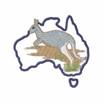 L'Australie et le kangourou polos brodés