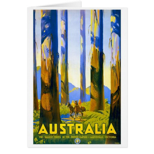 L'Australie - voyage vintage Carte De Vœux
