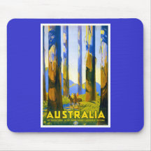 L'Australie - voyage vintage Tapis De Souris