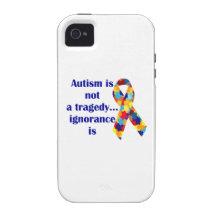 L'autisme n'est pas une tragédie, ignorance est étui Case-Mate iPhone 4