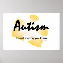 L'autisme rougeoie affiche "que ce n'est pas la ma