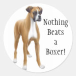 L'autocollant de boxeur