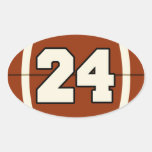 L'autocollant du football du numéro 24