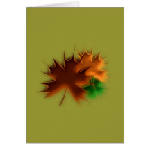 L'automne de feuilles de feuillage autumn leaves cartes de vœux
