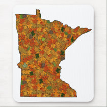 L'automne du Minnesota laisse Mousepad tapis de souris