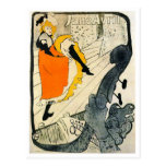 Lautrec : La danse de Jane Avril Pouvoir-Peut Cartes Postales