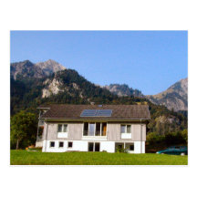 L'Autriche, ecohouse de Zillertal sur la colline Carte Postale