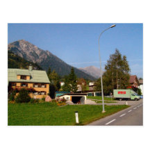 L'Autriche, entrée occupée de village Carte Postale