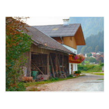 L'Autriche, le village dans le Zillertal, la ferme Carte Postale