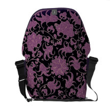 Lavande de sac messenger et vieille dentelle sacoche
