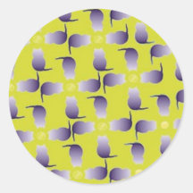 lavenderyellowcatdigiflora adhésif