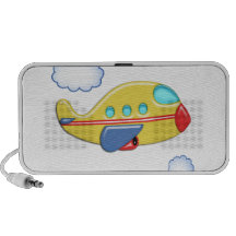 L'avion coloré de l'enfant haut-parleur de voyage