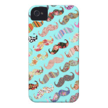 L'Aztèque coloré Girly drôle modèle des moustaches Coques Case-Mate iPhone 4