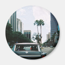LBC - Long Beach, la Californie Magnets Pour Réfrigérateur