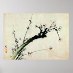 le 梅花, prune de 北斎 se développe, Hokusai, Ukiyo-e Posters