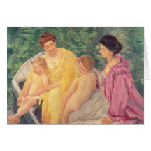 Le bain ou deux mères et leurs enfants sur a carte