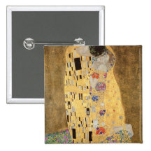 Le baiser, 1907-08 badge avec épingle