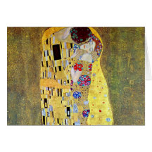 Le baiser (Der original Kuss) par Gustav Klimt Carte De Vœux