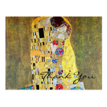 Le baiser (Der original Kuss) par Gustav Klimt Carte Postale
