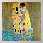 Le baiser (Der original Kuss) par Gustav Klimt Affiche