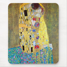 Le baiser (Der original Kuss) par Gustav Klimt Tapis De Souris