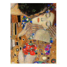 Le baiser (détail) Gustav Klimt Carte Postale