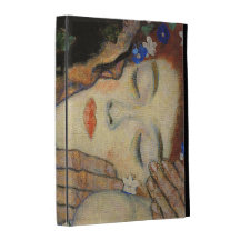 Le baiser (détail) Gustav Klimt Étuis iPad Folio