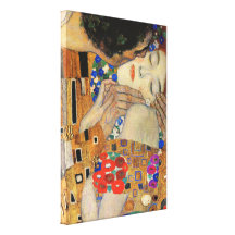 Le baiser (détail) Gustav Klimt Toile Tendue Sur Châssis