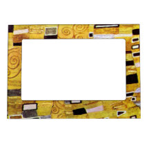 Le baiser (détail) par Gustav Klimt Cadre Aimanté Avec Photo