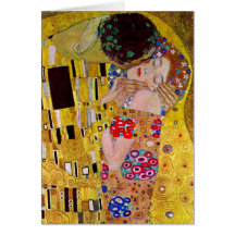 Le baiser (détail) par Gustav Klimt Cartes De Vœux