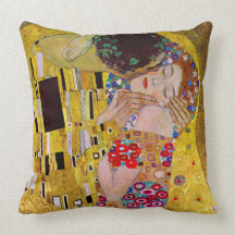 Le baiser (détail) par Gustav Klimt Oreiller