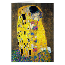 Le baiser, Gustav Klimt Carte