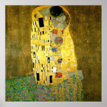 Le baiser par Gustav Klimt Affiche