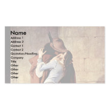 Le baiser par Hayez Francesco Modèles De Cartes De Visite