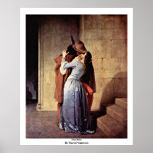 Le baiser par Hayez Francesco Posters