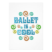 Le ballet est frais invitations personnalisées