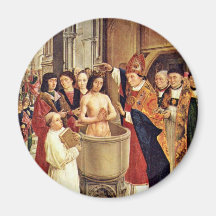 Le baptême de Clovis par DES Heiligen Ägidius (B d Aimants Pour Réfrigérateur