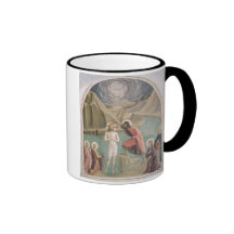 Le baptême du Christ, c.1438-45 (fresque) Tasses
