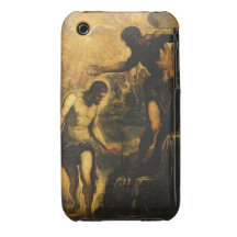 Le baptême du Christ (huile sur la toile) Coques Case-Mate iPhone 3