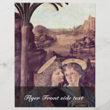 Le baptême du Christ par Andrea del Verrocchio Prospectus Personnalisés