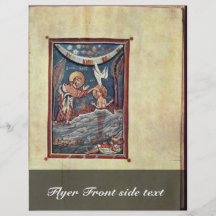 Le baptême du Christ par le Hitda-Évangile de DES  Prospectus En Couleur