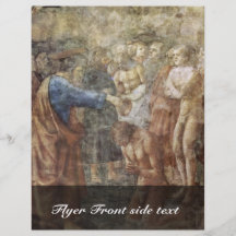 Le baptême d'un converti par Masaccio (la meilleur Tract Customisé