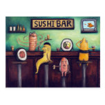 Le bar à sushis carte postale