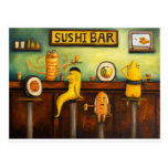 Le bar à sushis carte postale