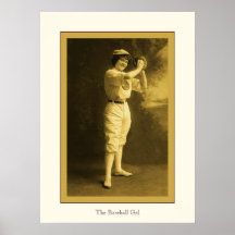 Le base-ball vintage gallon posters